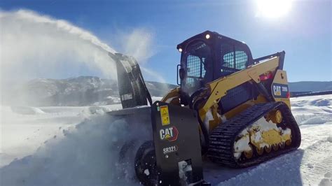 cat skid steer snow blower controls|skid steer snow blowers attachment.